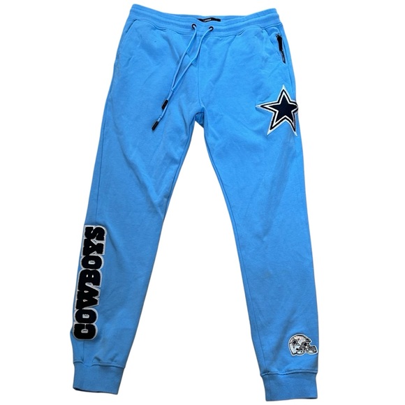 NFL DALLAS COWBOYS CLASSIC LIGHT BLUE CHENILLE MEN'S JOGGER SIZE XL - Picture 1 of 11